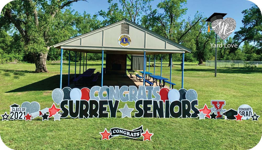 Congrats Surrey Seniors graduation yard signs