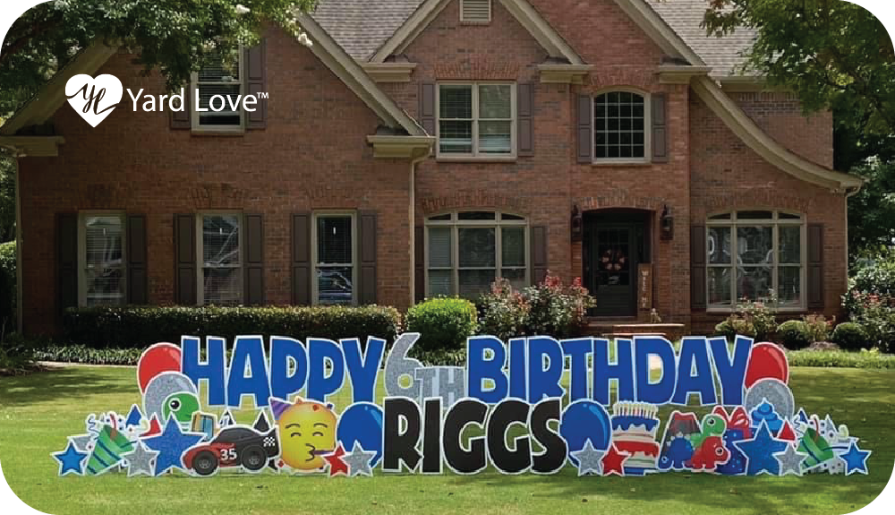 Happy Birthday Riggs yard signs