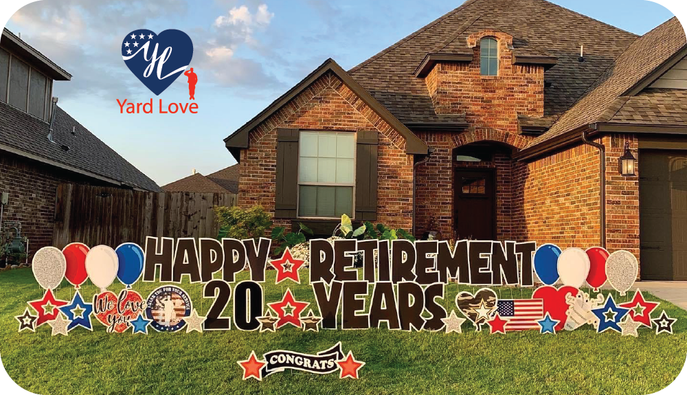 Happy Retirement | 20 Years yard signs