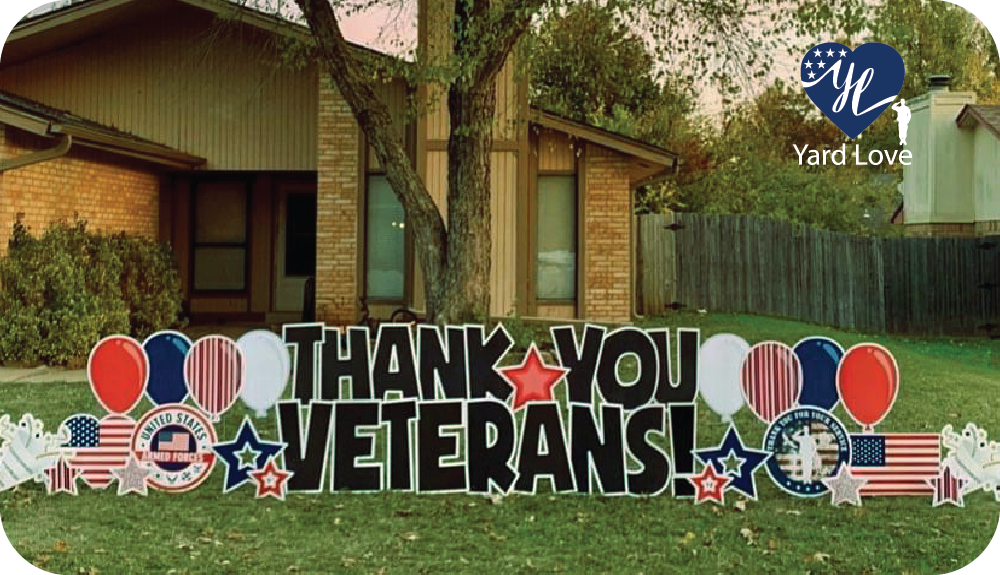 Thank You Veterans yard signs