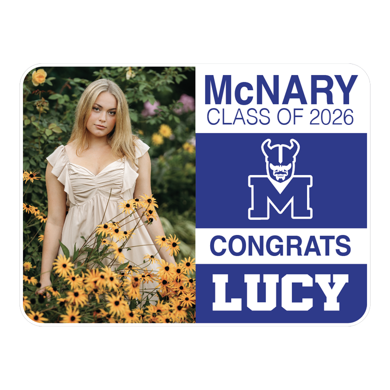 McNary Grad Sign with Picture